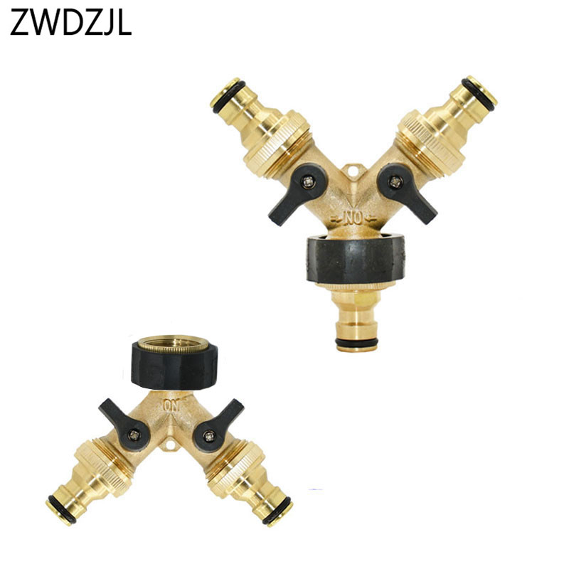 Spoke Nipple Brass - Messing 3/4' Vrouwelijke 2-weg kraanwatersplitter 16mm