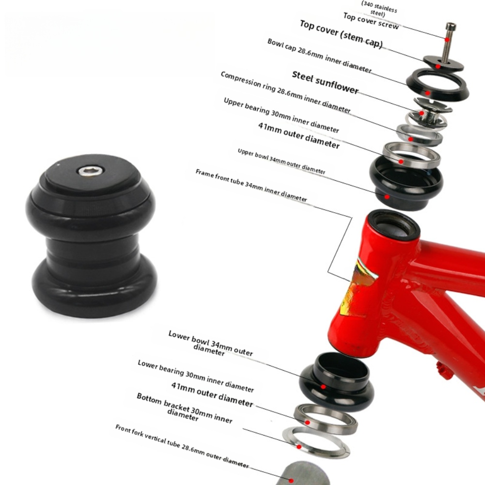 28,6 mm voor de bovenste kopsc - Mountain Biking Tube recensie en prijs